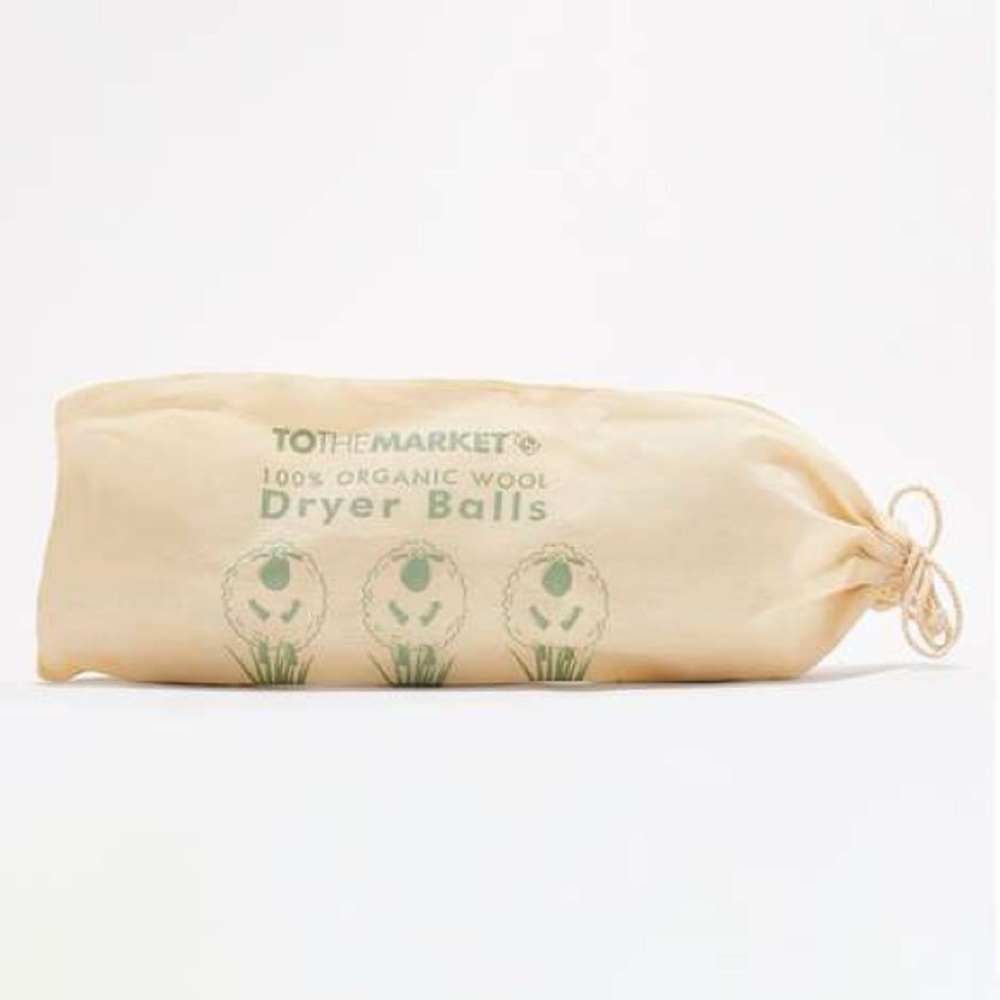 To the Market 100% Organic Wool Dryer Balls Set of 3